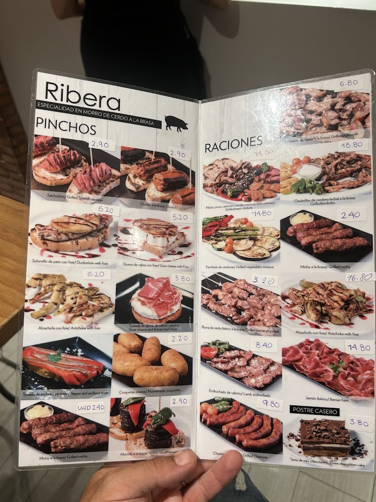 Bar Ribera — Carta