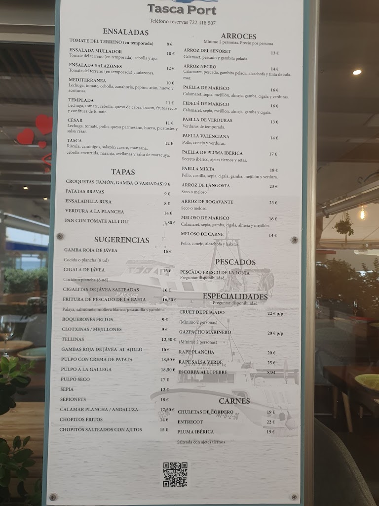 Tasca Port — Carta