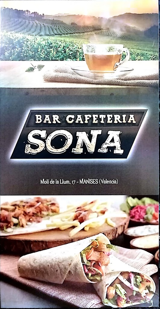 Bar Cafeteria SONA — Carta