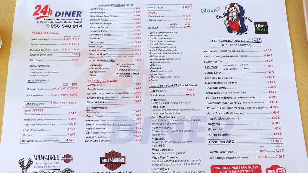 24h DINER — Carta