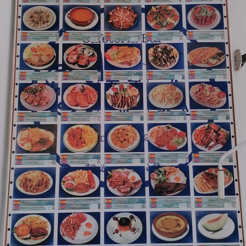 Restaurante cafeteria Silvia — Carta