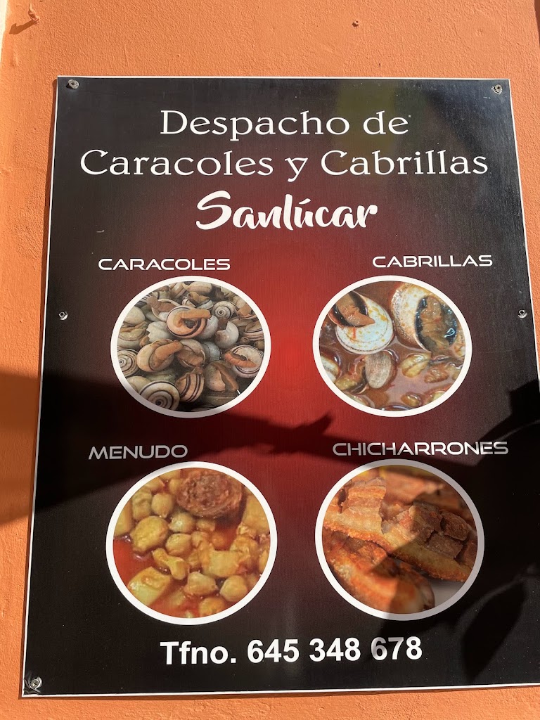 Despacho De Caracoles Sanlucar — Carta