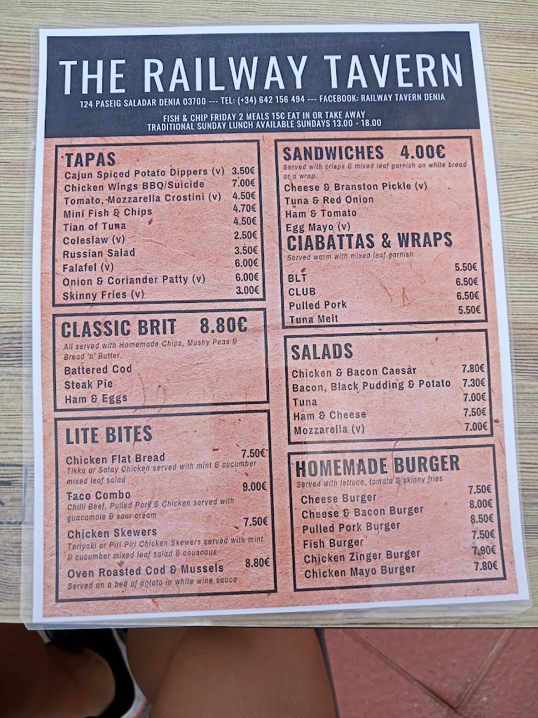 The Railway Tavern — Carta
