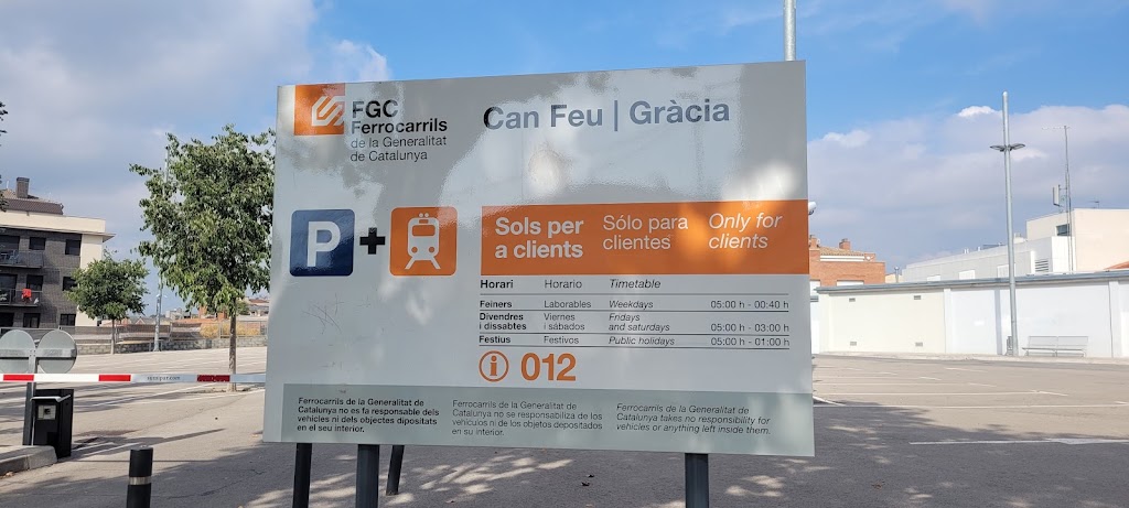 Parking ferrocarrils de la generalitat gracia can feu — Signo