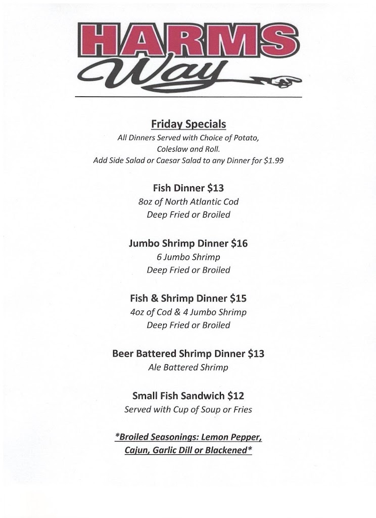  Harms Way Bar and Grill