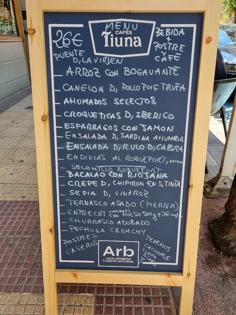 Cafeteria Merinos — Carta