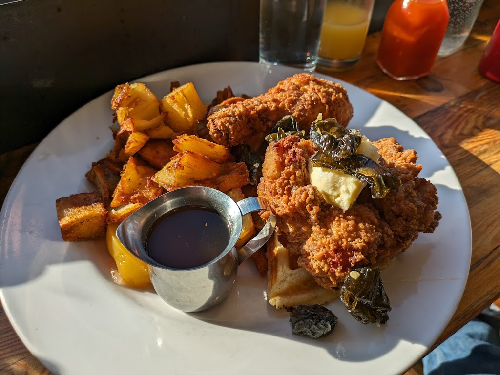 Chicken and waffles