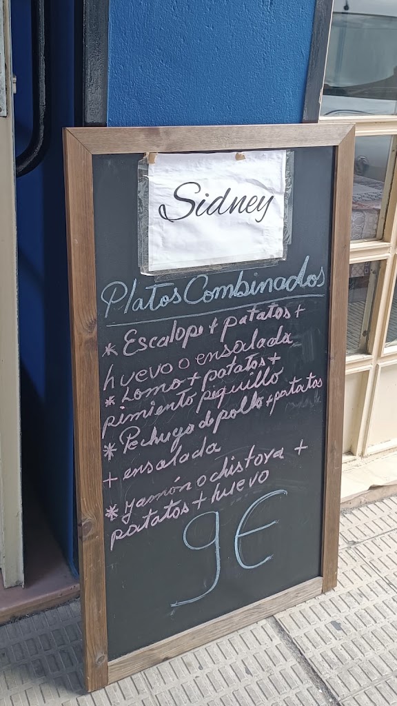 Bar Sidney — Carta