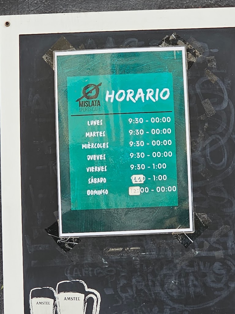 MISLATA SPORTS CAFE — Carta
