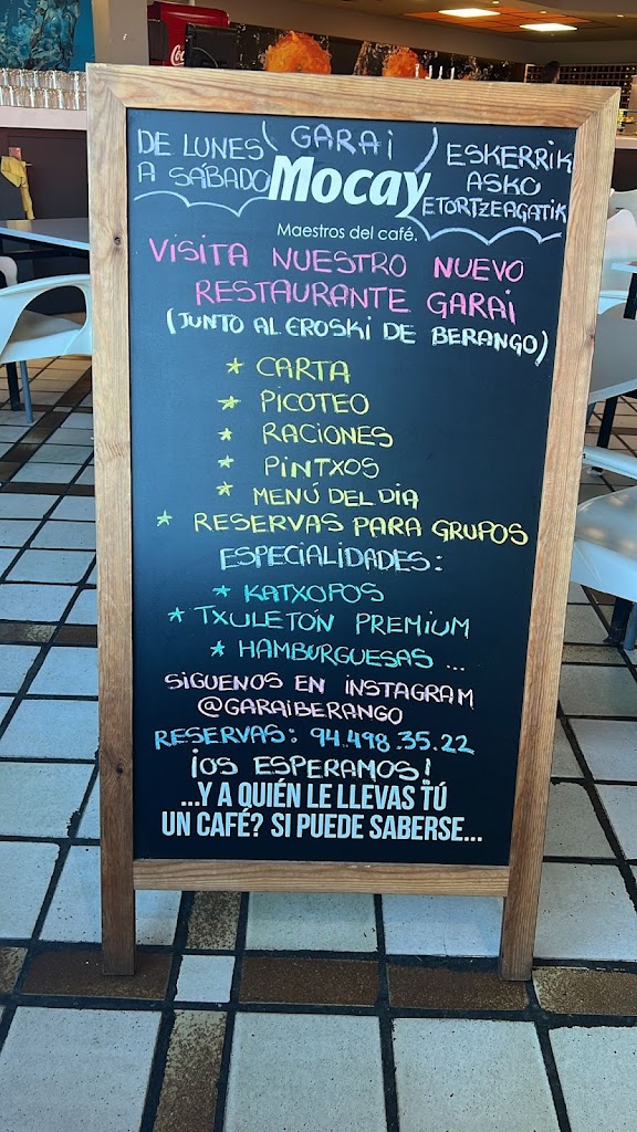 Garai kafetegia Restaurante, Leioa — Carta