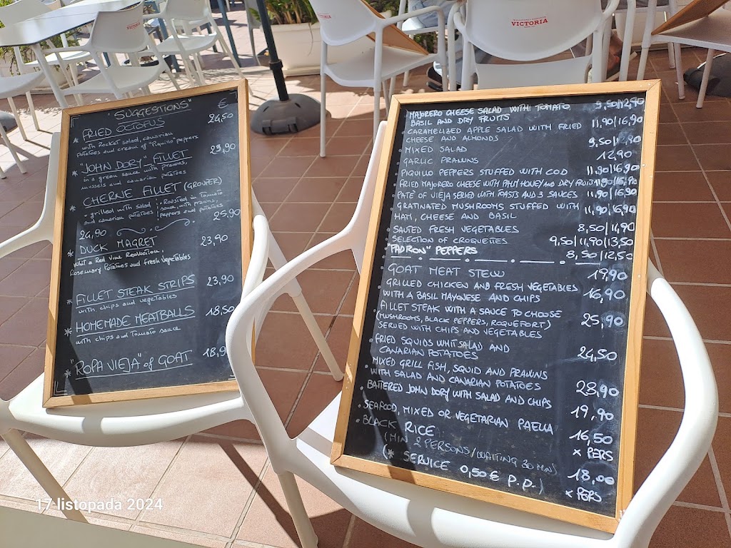 La Ballena El Cotillo — Carta