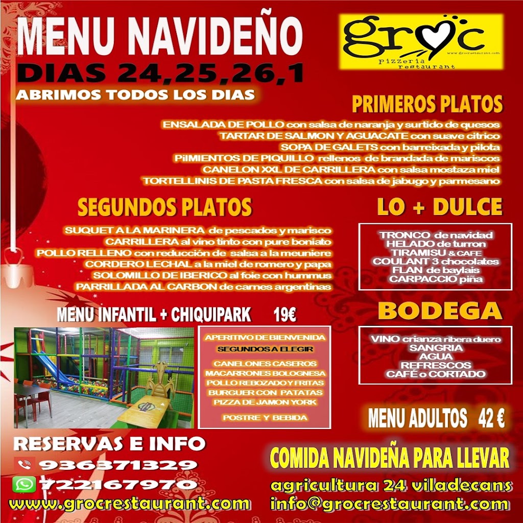 Groc Restaurant | Viladecans — Carta