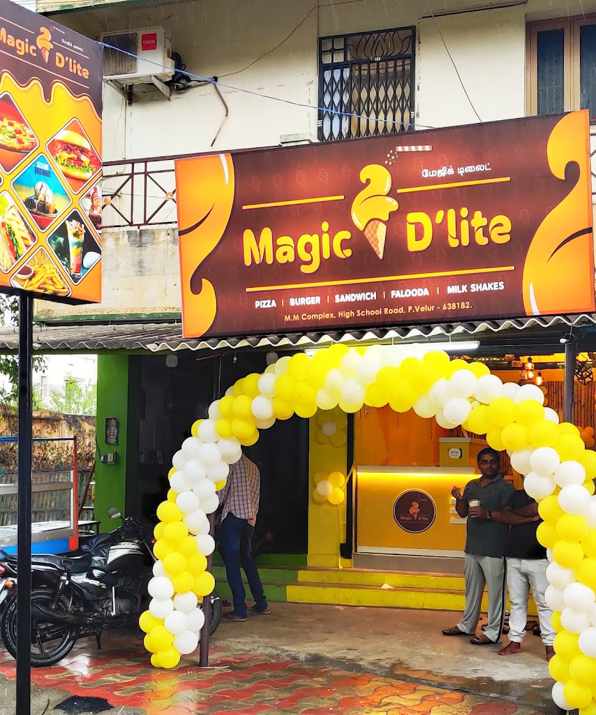 Magic D Lite Pizza Burger Falooda Sandwich Brownie Icecream