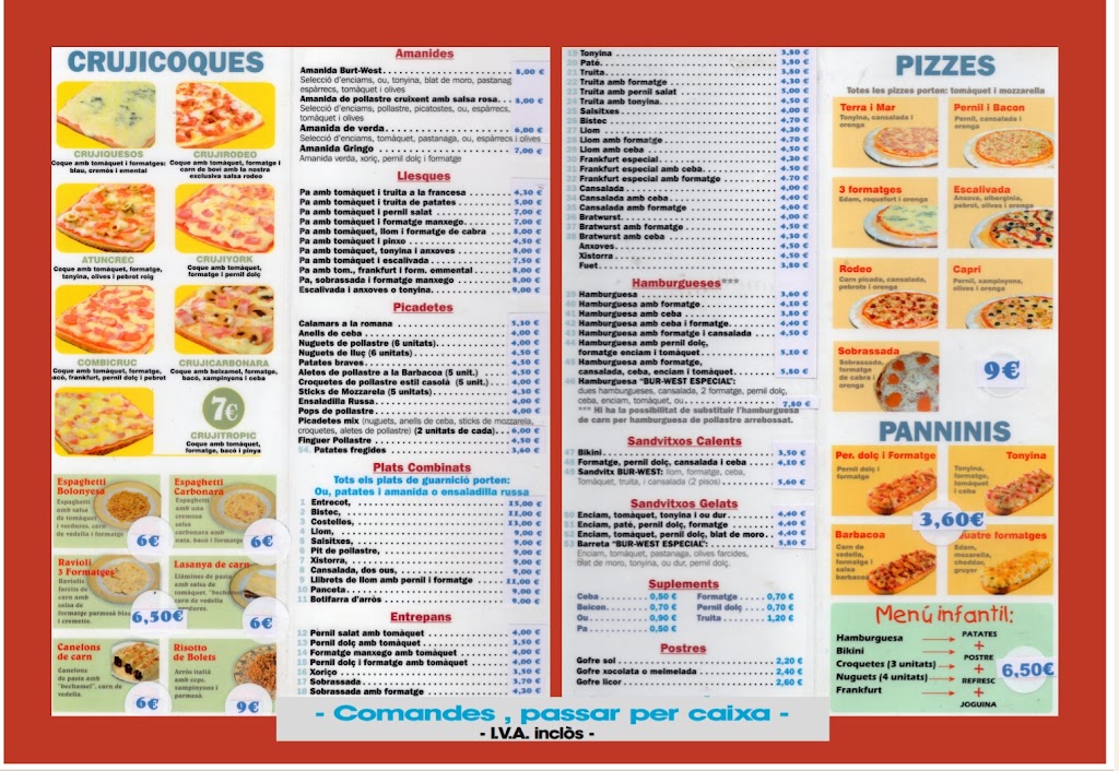 BURGUER GRINGO — Carta
