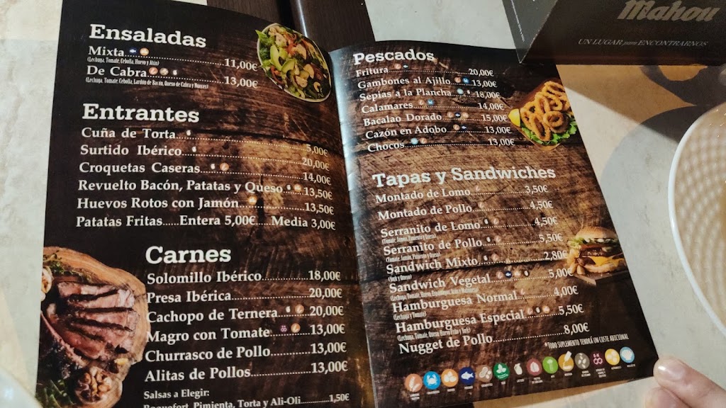 Bar Restaurante VuleBar — Carta