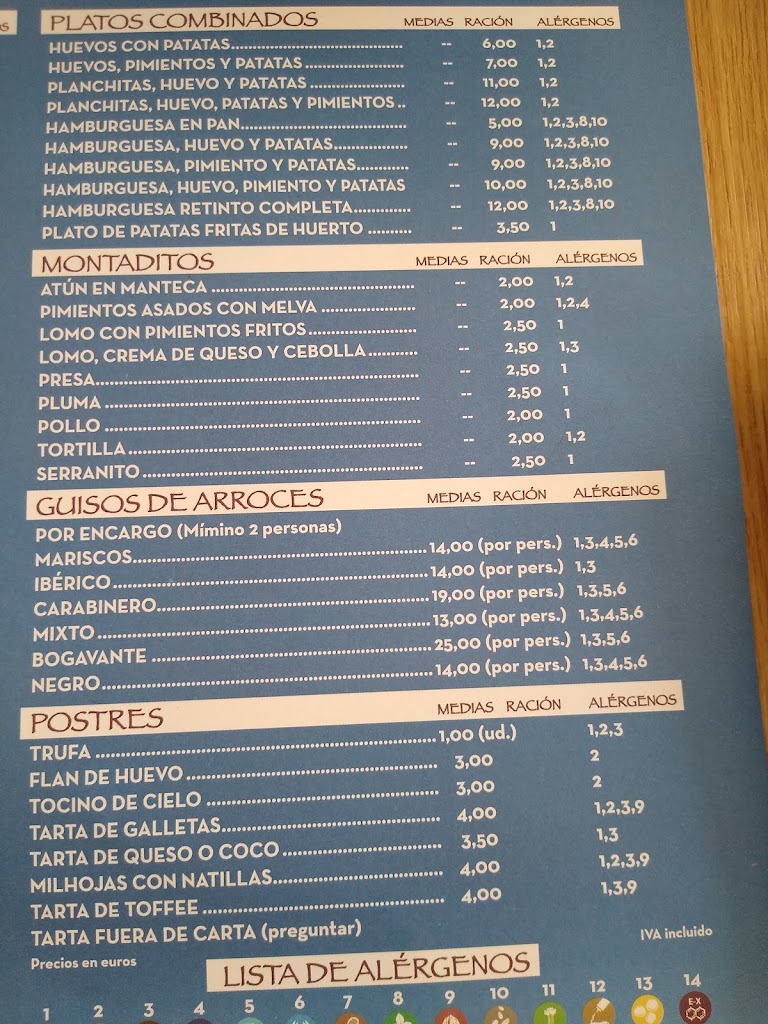 Chiriguinto El Garito — Carta