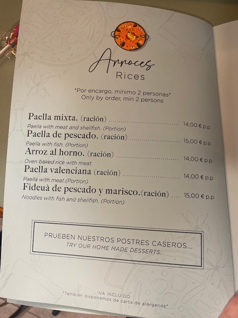 Picoteo Port — Carta