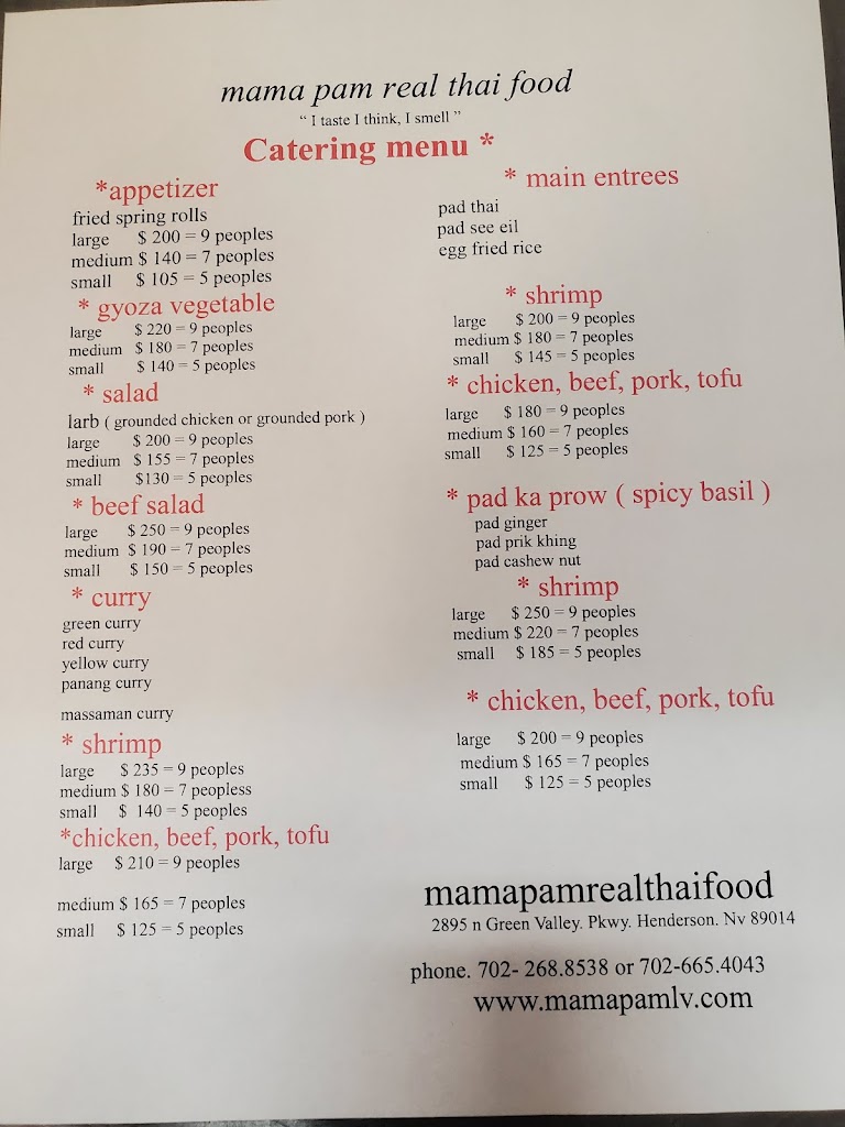 Mama Pam Real Thai Food