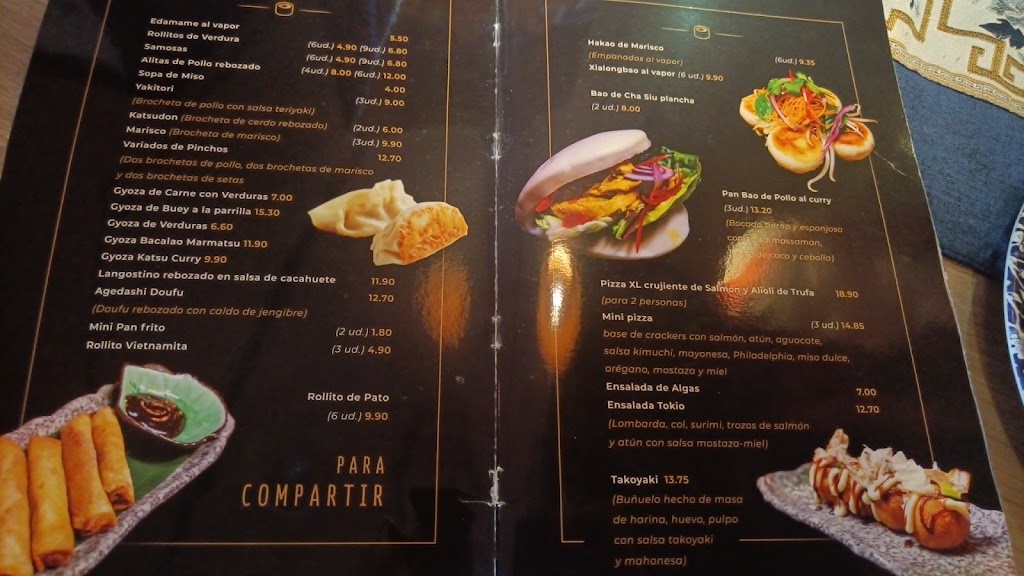Tokio Restaurante — Carta