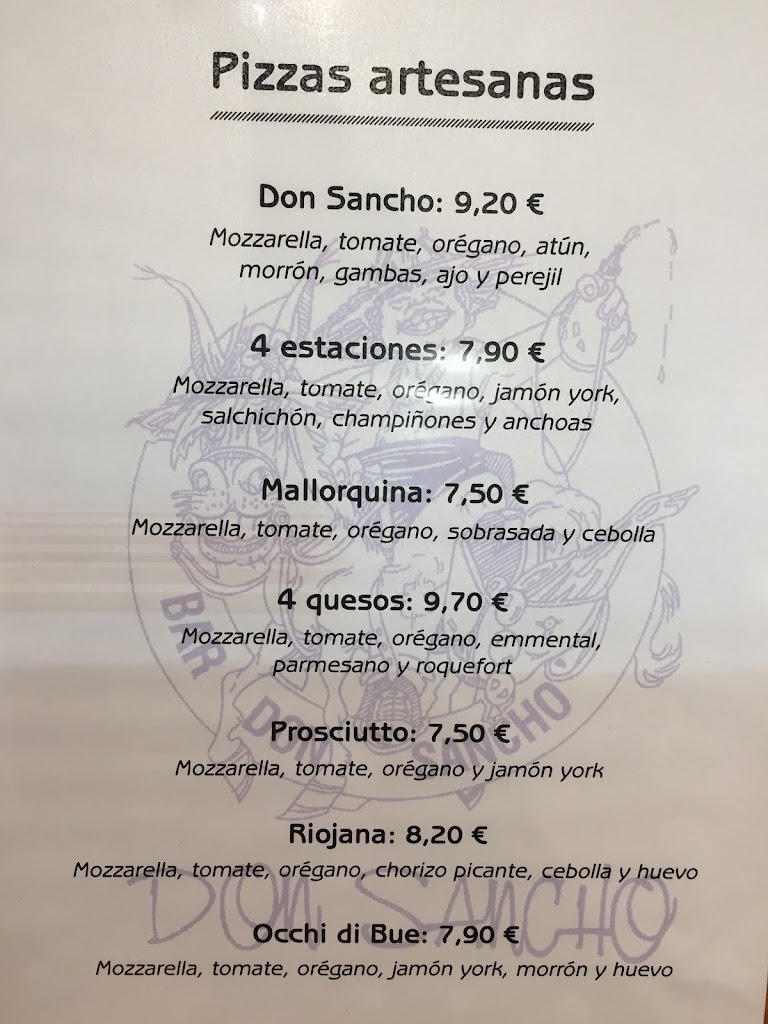 Don Sancho — Carta