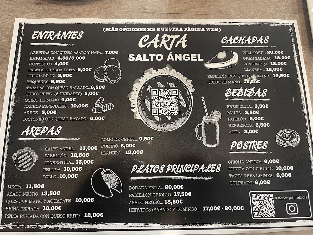 Salto Angel Mallorca — Carta