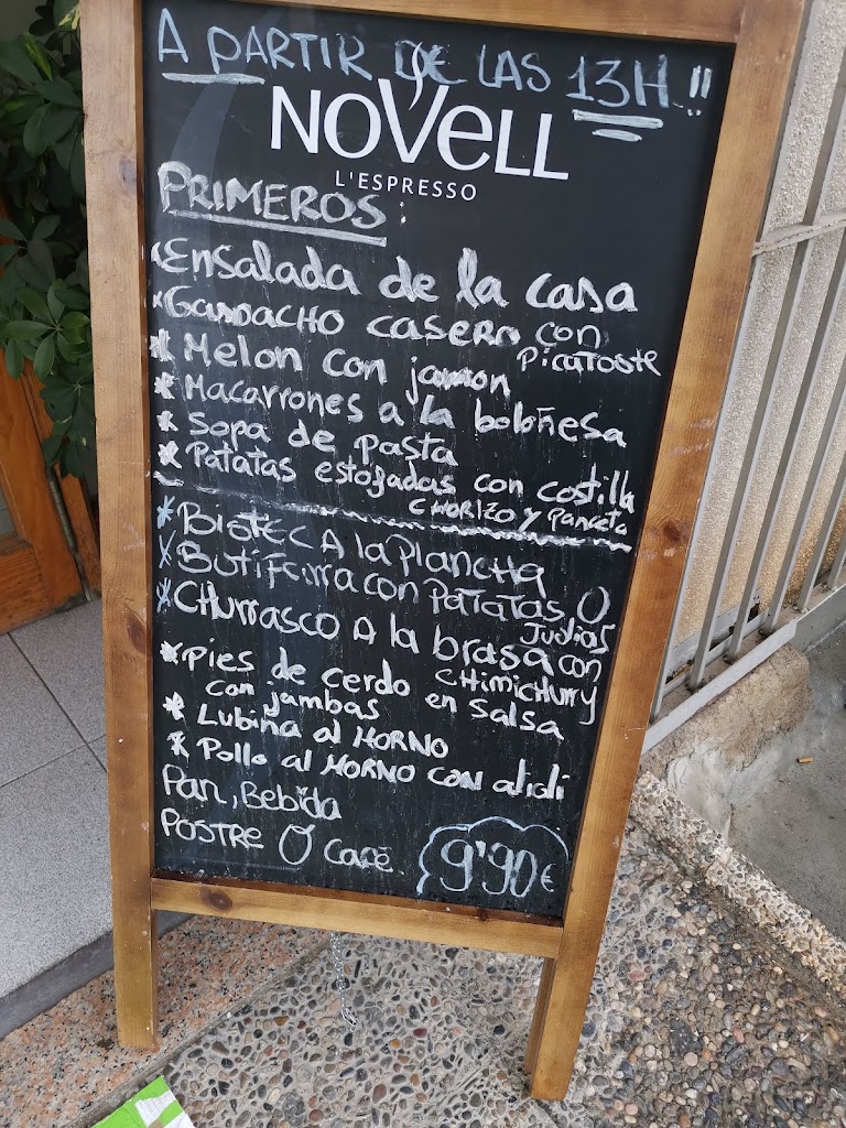 RESTAURANT MERCADERIES — Carta