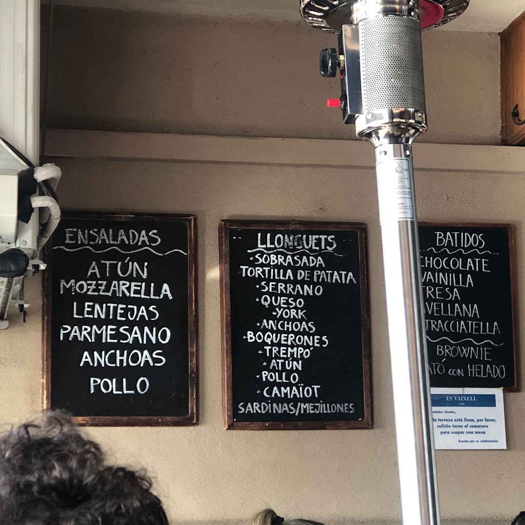 Cafe Bar Es Vaixell — Carta