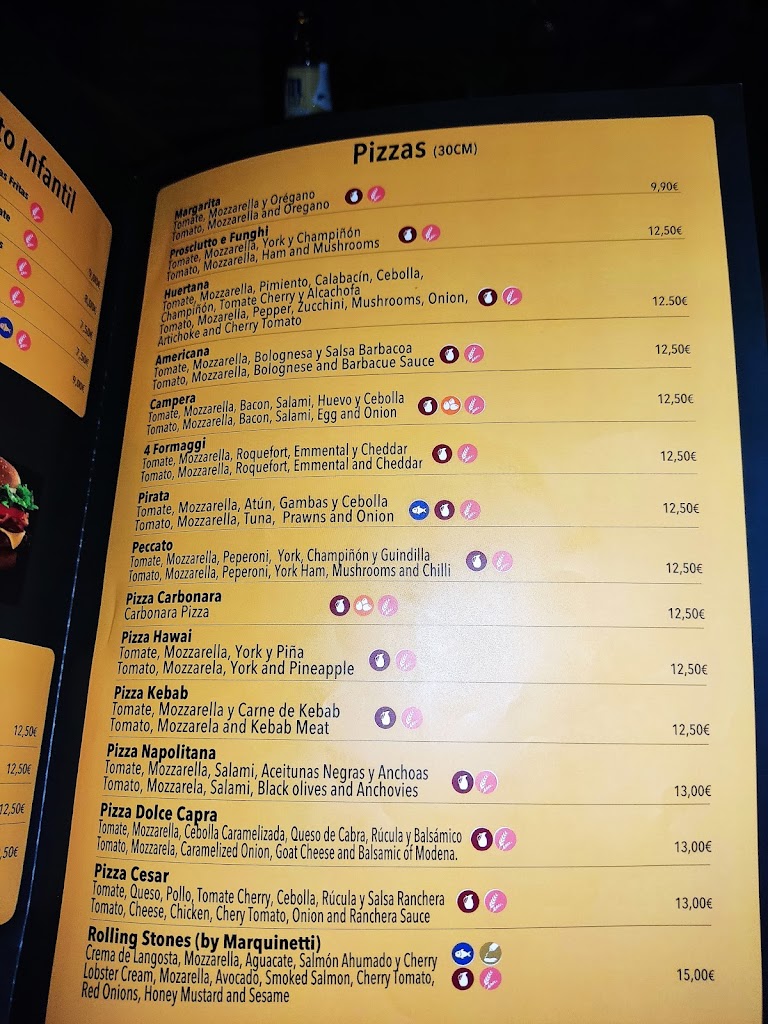 Restaurante Victoria & Roneria Mangu — Carta