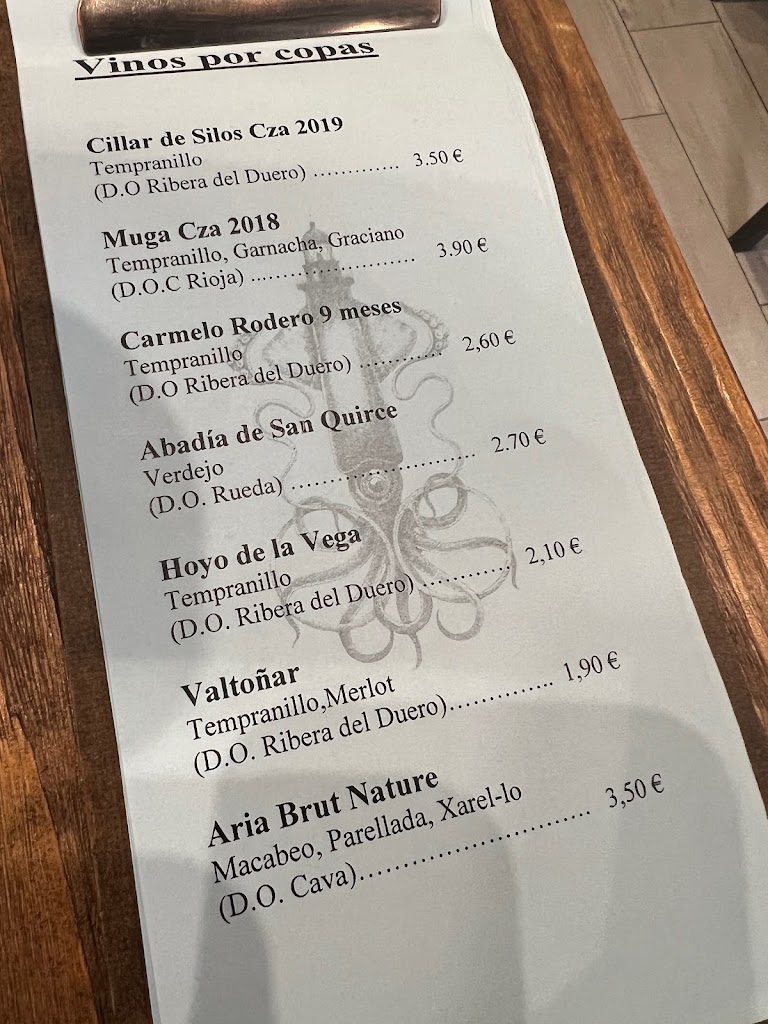 Restaurante El Fogon de Jesuson — Carta
