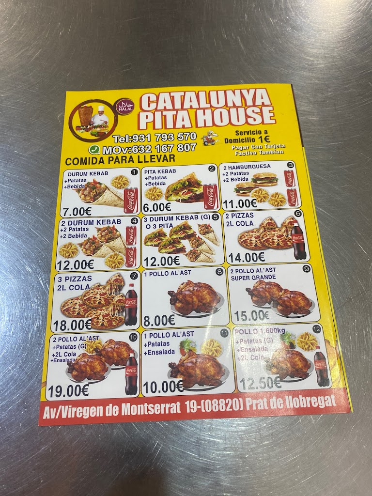 Catalunya pita House — Carta
