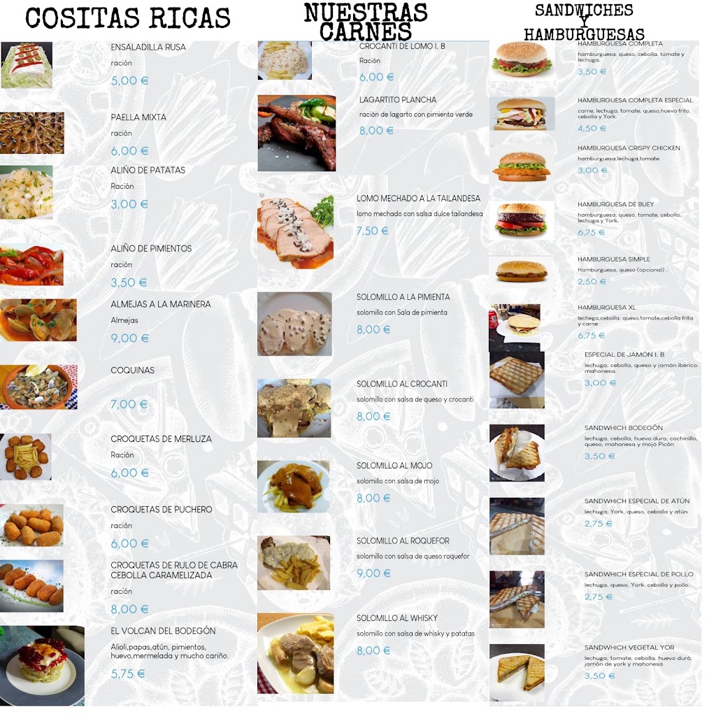 El bodegon Latino — Carta