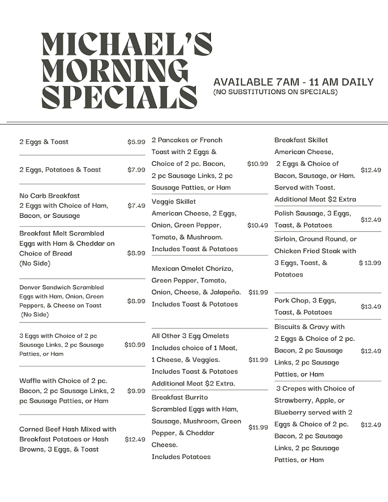  Michael's Family Restaurant