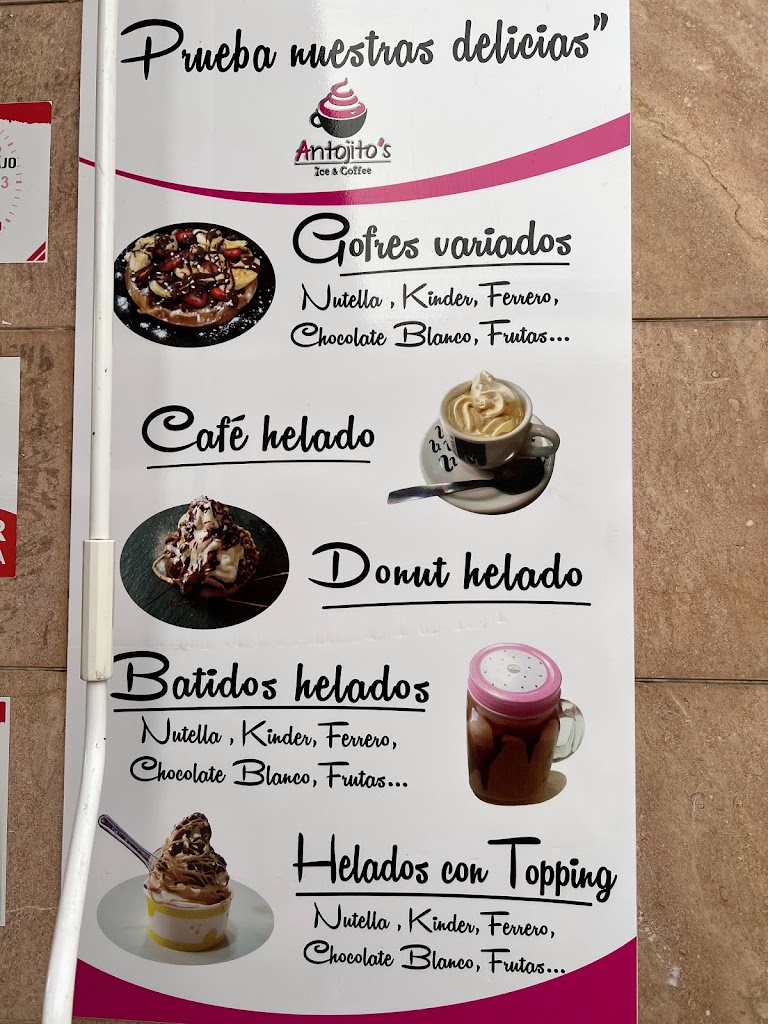 Panaderia Pasteleria Antojito's — Carta