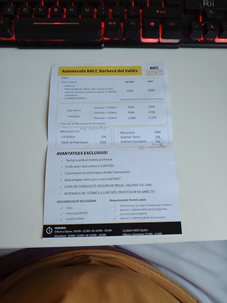 RACC Autoescola Barbera del Valles