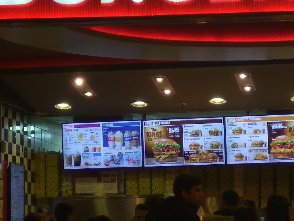 Burger King Xanadu — Carta