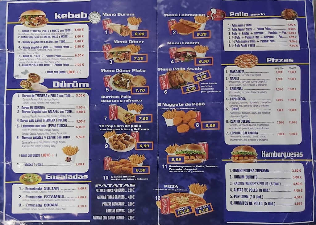 Crown Don Kebab — Carta