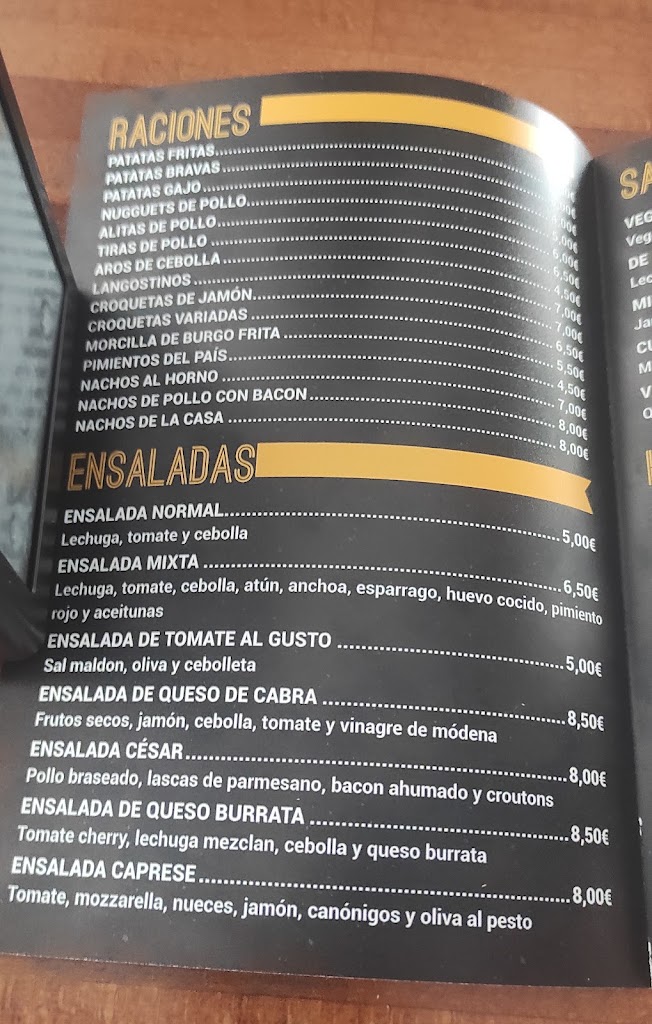 Txorierri Taberna — Carta