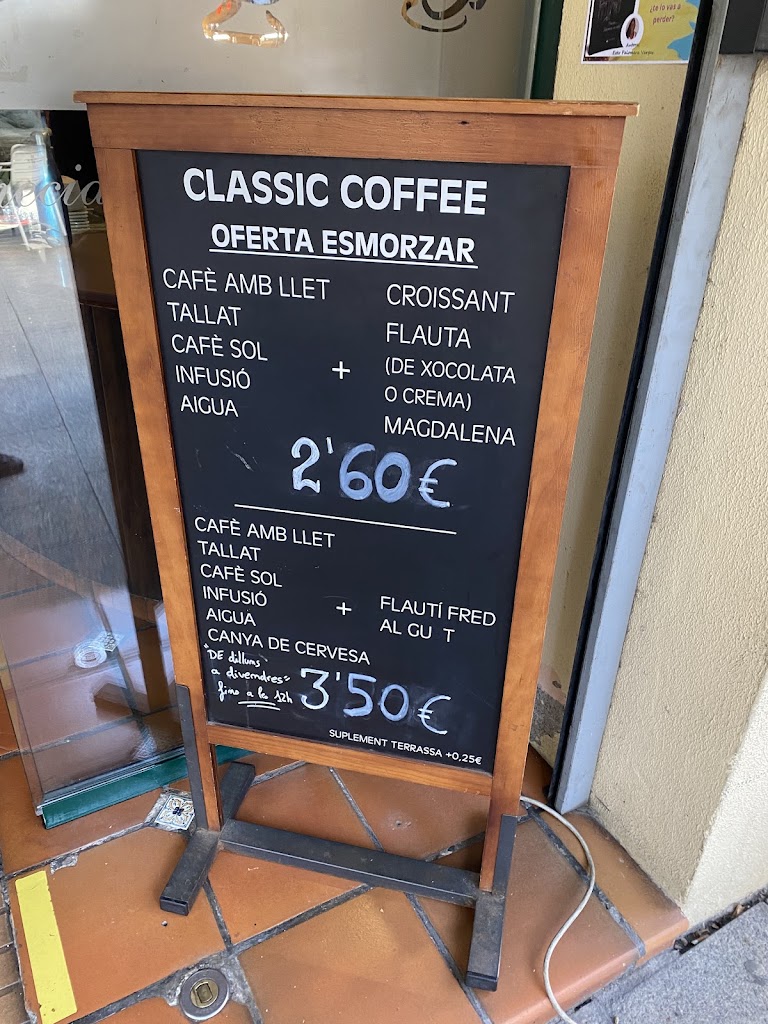 Classic Coffee Sl — Carta