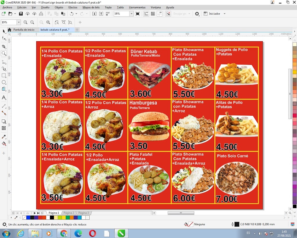 Restaurante KING KEBAB 5 — Carta