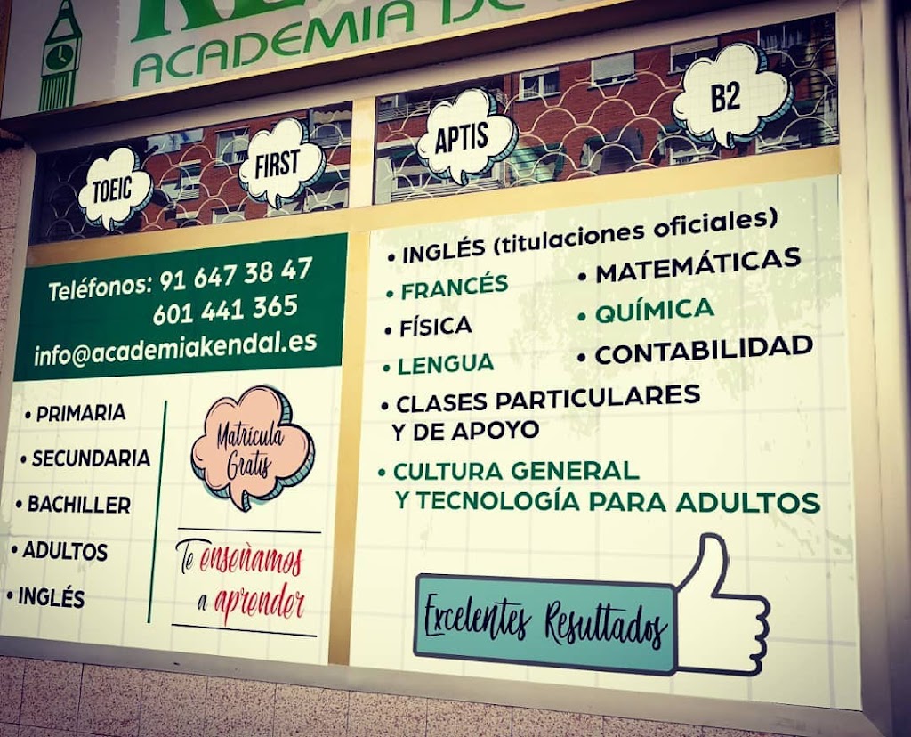 ACADEMIA EN MOSTOLES - CLASES DE APOYO - INGLES - KENDAL