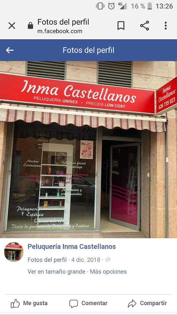 Inma Castellanos peluqueria — Exterior