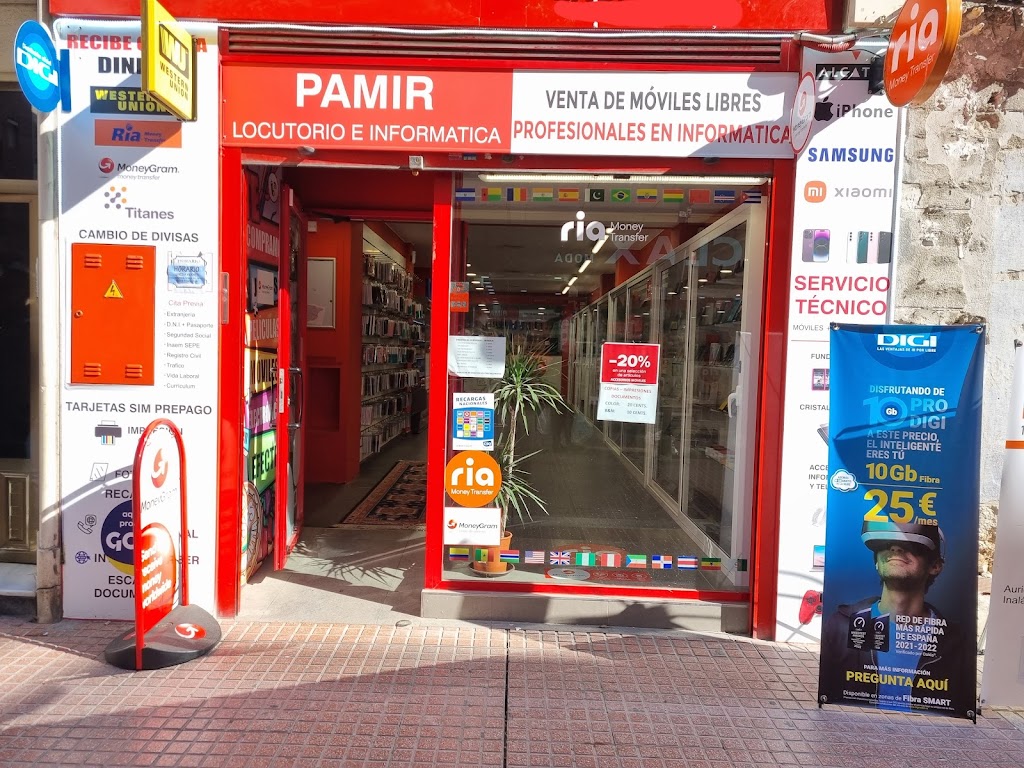 Pamir Moviles y Locutorio Calle Delicias en Zaragoza