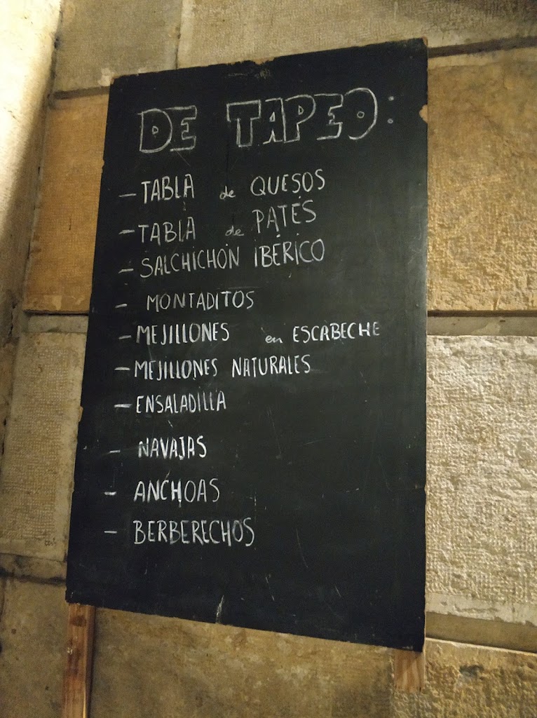Taberna Los Barriles — Carta