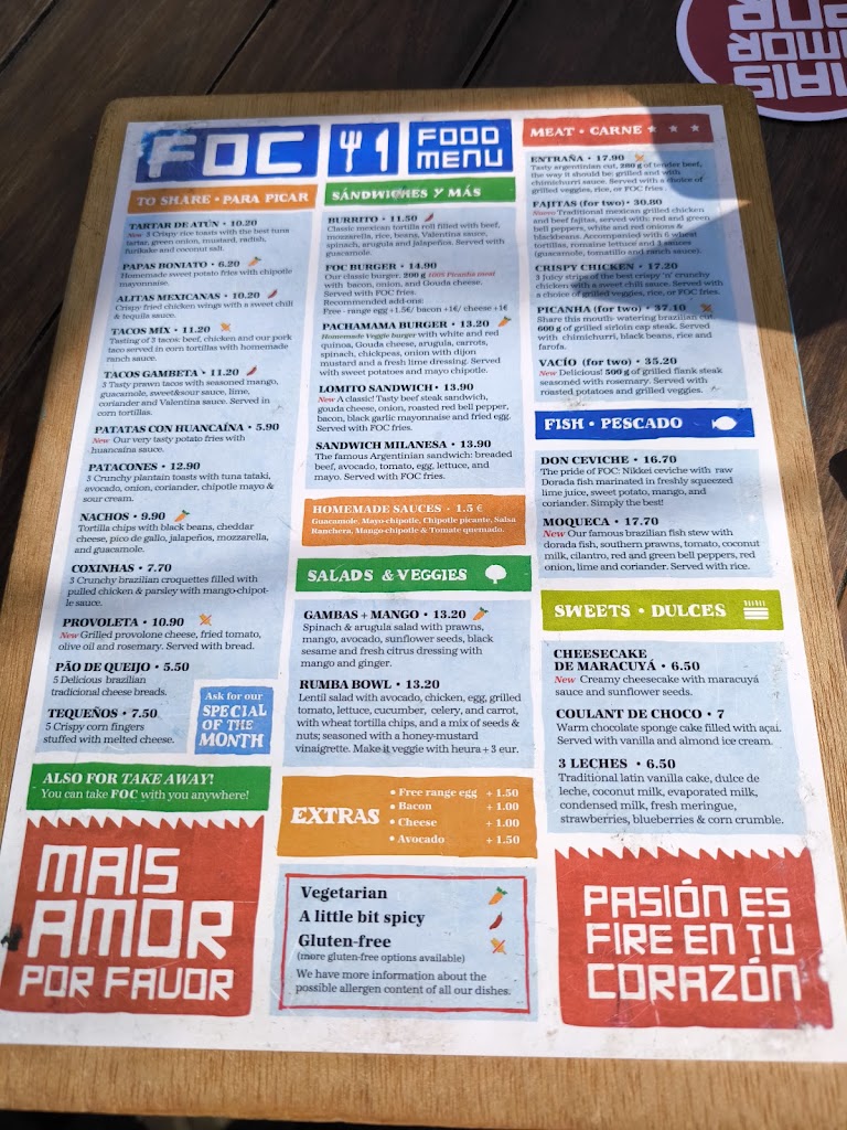 FOC BARCELONETA — Carta