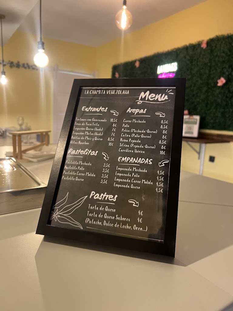 Restaurante La Chamita Venezolana — Carta