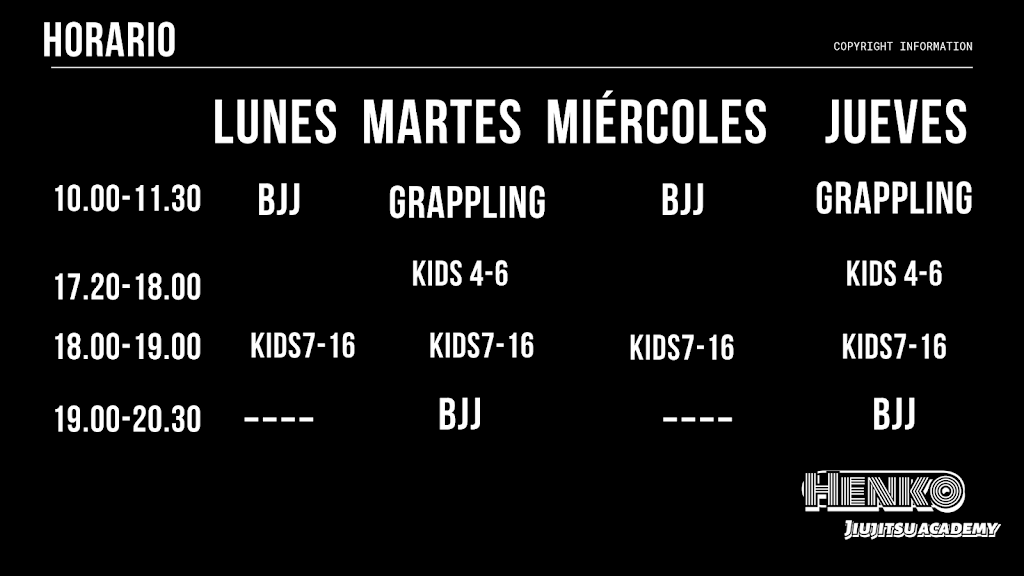 HENKO JIUJITSU ACADEMY — Del propietario