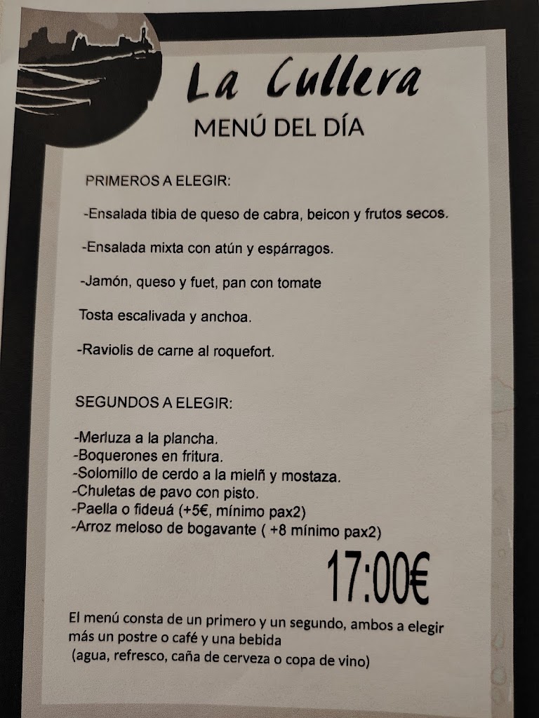 La Cullera — Carta