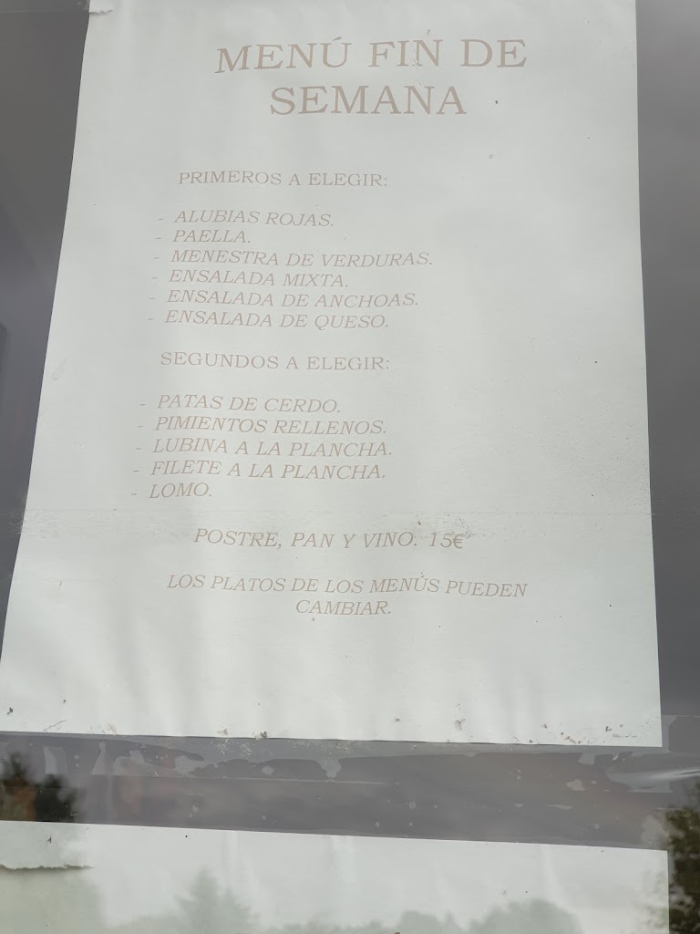 Restaurante Lertutxe — Carta