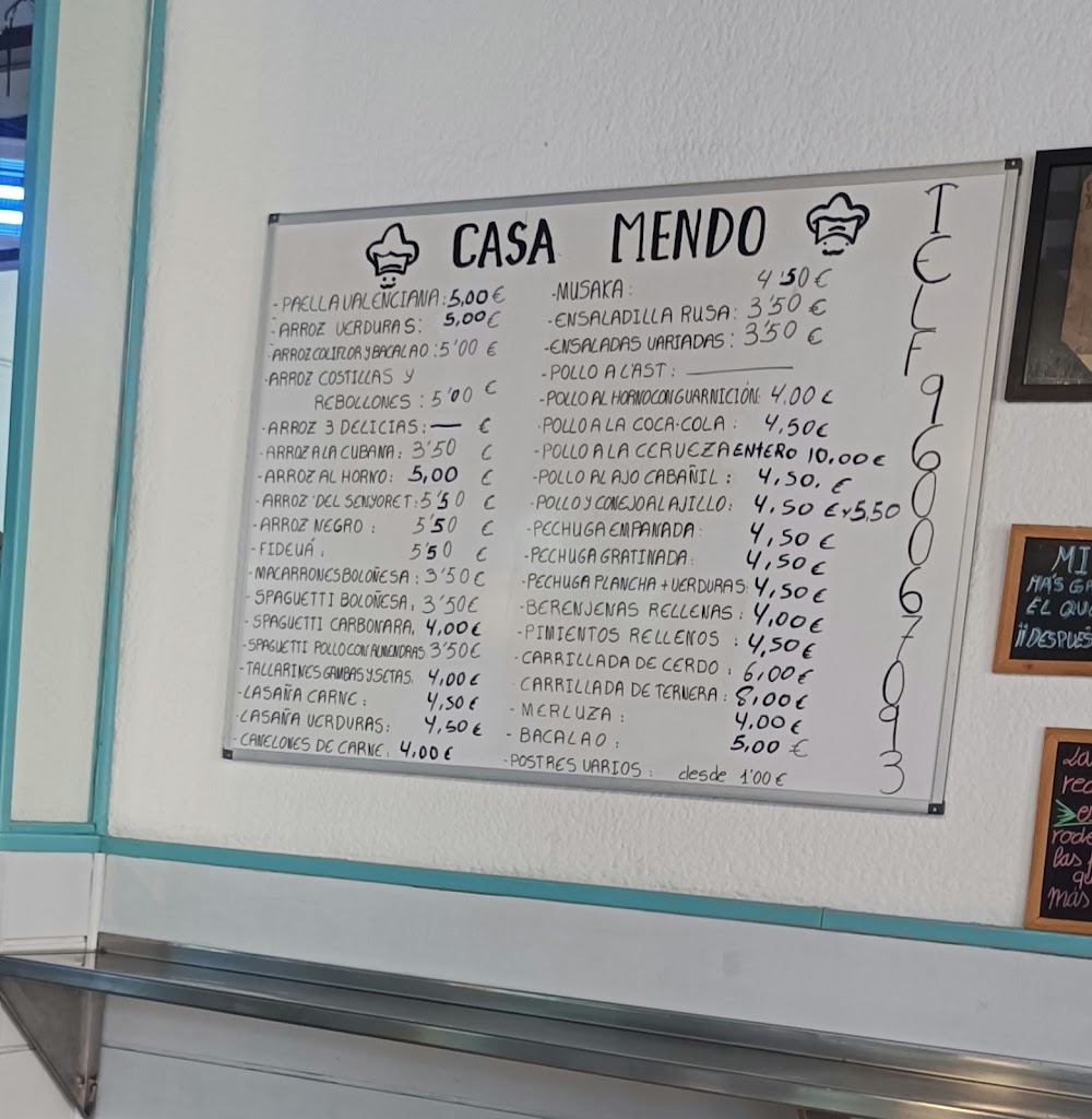 Casa Mendo — Carta