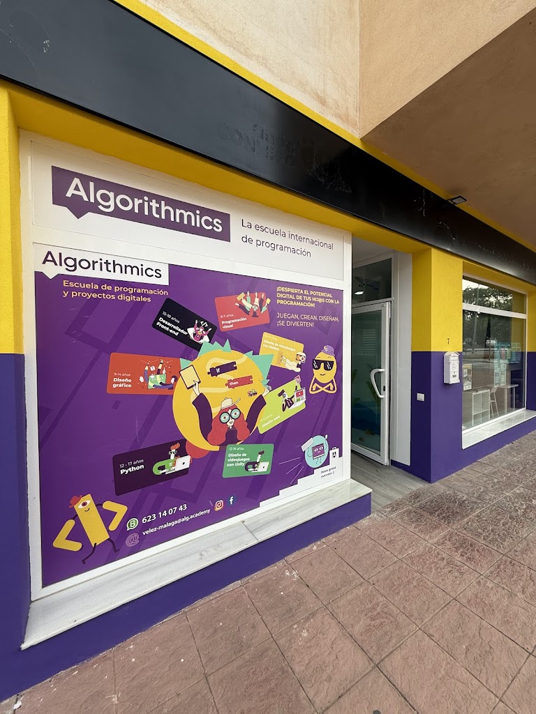 Algorithmics Velez-Malaga. Escuela de programacion para ninos/as y jovenes de 5 a 18 anos